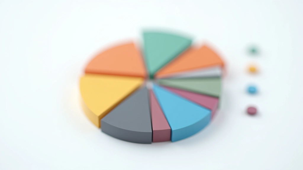 Grafische Darstellung eines Haushaltskuchens mit verschiedenfarbigen Segmenten für unterschiedliche Ausgabenbereiche
