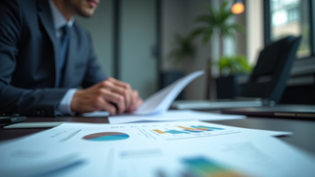 Finanzielle Diagramme und Budget-Grafiken für Verteidigungsausgaben auf einem Schreibtisch