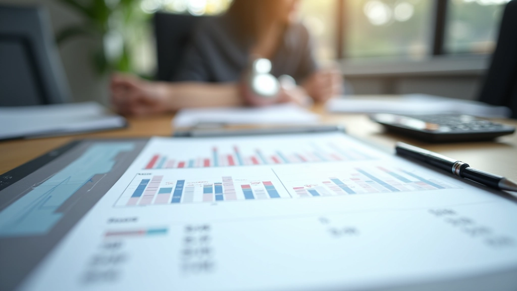 Modernes Finanzierungskonzept mit Grafiken zu Budgetverteilung und Haushaltsmechaniken